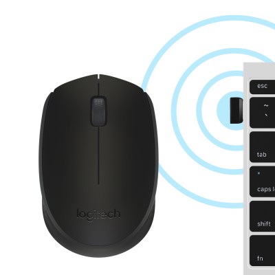 Ratón Inalámbrico Logitech B170/ Hasta 1000 DPI