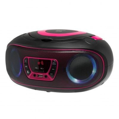 REPRODUCTOR CD DENVER TCL-212BTPINK - 2*2W SALIDA - RADIO FM -