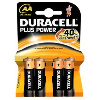 Pack de 4 Pilas AA Duracell Plus Power LR6/ 1.5V/ Alcalinas