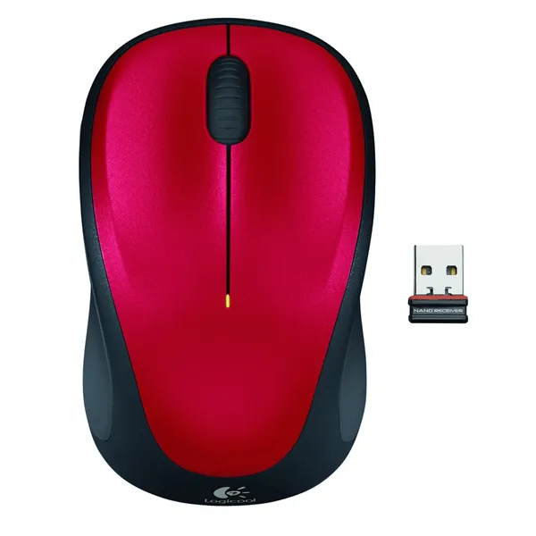 Ratón Inalámbrico Logitech M235/ Hasta 1000 DPI/ Rojo