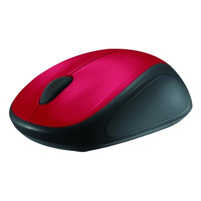 Ratón Inalámbrico Logitech M235/ Hasta 1000 DPI/ Rojo