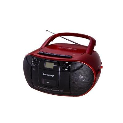 RADIO CD SUNSTECH CXUM52RD ROJO - 2*1W RMS - CD/R/RW/MP3/WMA -