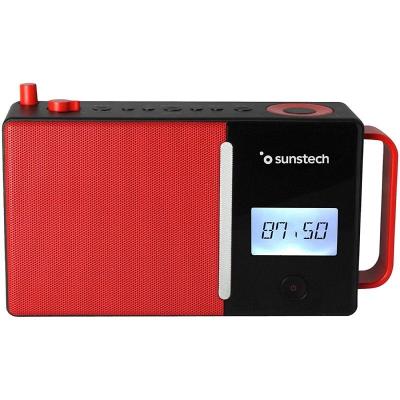 RADIO PORTÁTIL SUNSTECH RPDS500 RED - FM - BT 5.0 - 30