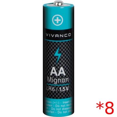 Pack de 8 Pilas AA Vivanco/ 1.5V