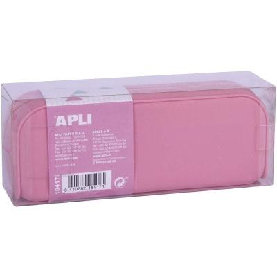 Estuche Portatodo Apli Nordik Collection/ 185 x 75 x 55mm/ Rosa