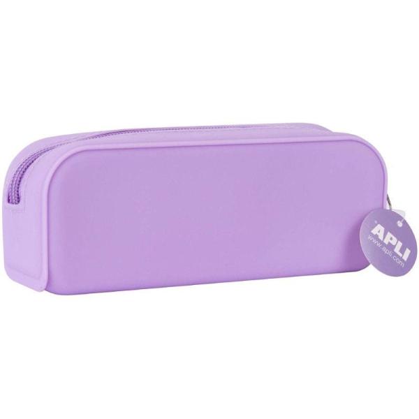 Estuche Portatodo Apli Nordik Collection/ 185 x 75 x 55mm/ Violeta