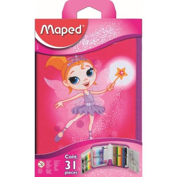 Plumier Maped Fairy 96782/ 31 unidades/ Contenido Surtido