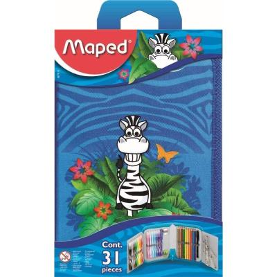 Plumier Maped Jungle 967814/ 31 unidades/ Contenido Surtido