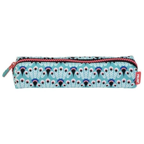 Estuche Portatodo Milan Mini Peacock/ 20 x 4.5 x 5cm/ Turquesa