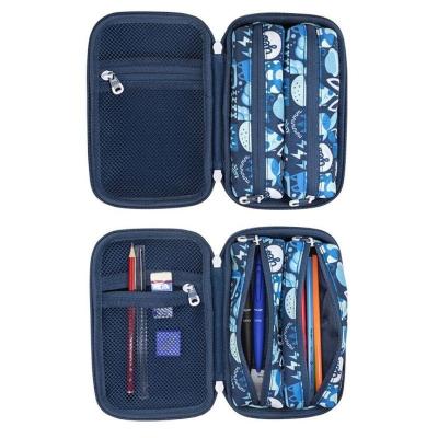 Kit 2 Estuches Portatodo Milan Hey Boy/ 135 x 215 x 65mm/ Azul