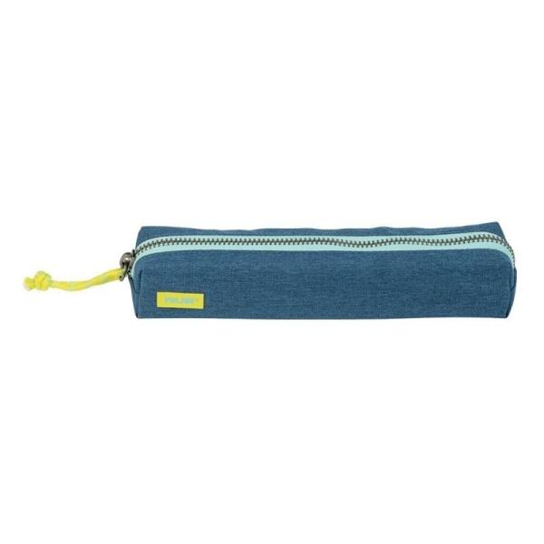 Estuche Portatodo Milan Mini Lifestyle/ 205 x 450 x 50mm/ Azul Turquesa y Amarillo