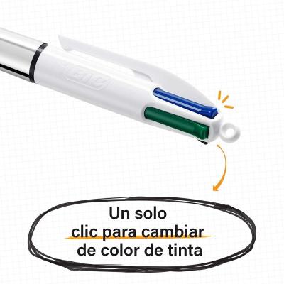 Caja de Bolígrafos de Tinta de Aceite Retráctil Bic Shine