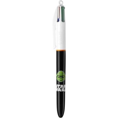 BOLÍGRAFO 4 COLORES DE STAR WARS - DISEÑO YODA - BIC