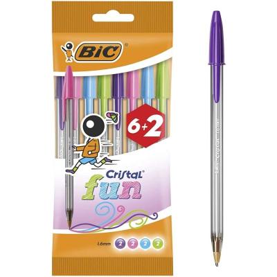 Bolígrafos de Tinta de Aceite Bic Cristal Fun 8963811/ 8