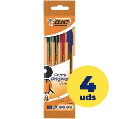 Bolígrafos de Tinta de Aceite Bic Cristal Original Fine 872725/