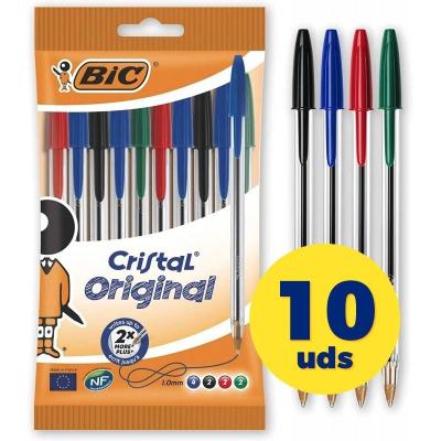 Bolígrafos de Tinta de Aceite Bic Cristal Original 830865/ 10