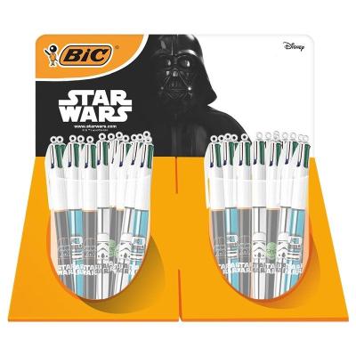 EXPOSITOR BIC CON BOLIGRAFOS 4 COLORES DE STAR WARS - 40