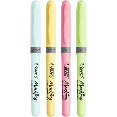 Marcadores Fluorescentes Bic Highlighter Grip/ 4 unidades/