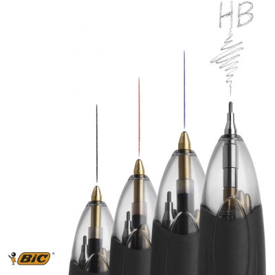 Caja de Bolígrafos de Tinta de Aceite Retráctil Bic 942104/ 12