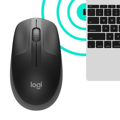 Ratón Inalámbrico Logitech M190/ Hasta 1000 DPI/ Gris Marengo