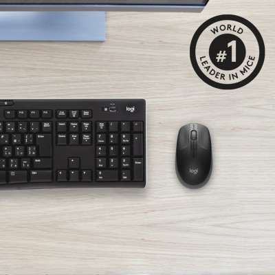 Ratón Inalámbrico Logitech M190/ Hasta 1000 DPI/ Gris Marengo