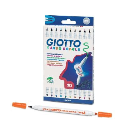 Rotuladores Doble Punta Giotto Turbo Dobble/ 10 unidades/