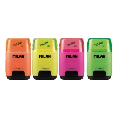 Caja de Afilaborras Milan Compact Fluo/ Doble/ 16 unidades/