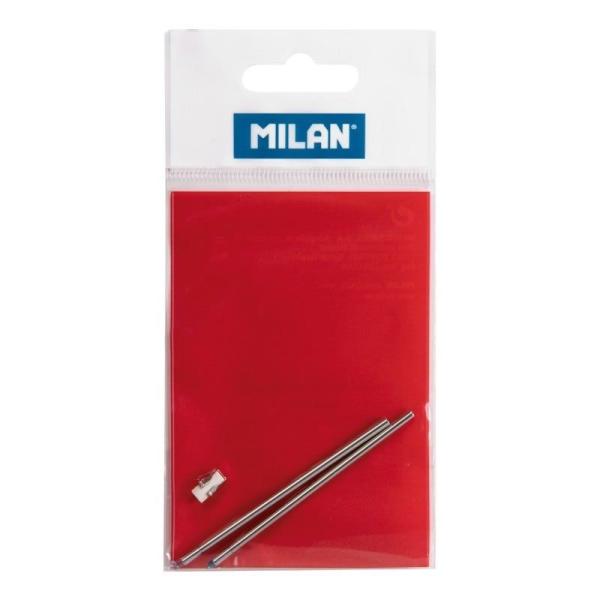 Recambios para Bolígrafo Milan MIL-BOLI 1772601/ 2 unidades/ Azul y Rojo