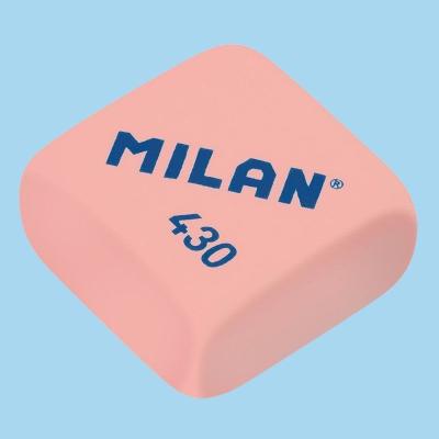 Caja de Gomas de Borrar Milan CMM430/ 30 unidades/ Blanca y Roja