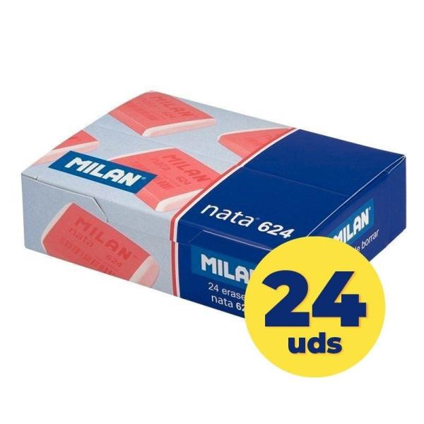 Caja de Gomas de Borrar Milan CPM624/ 24 unidades