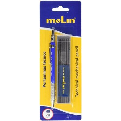 Portaminas con recambio Molin PM382-01/ HB/ 2mm