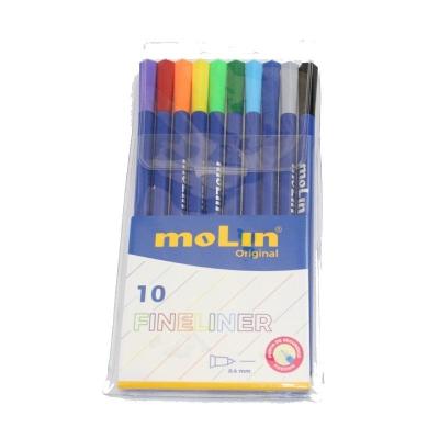 Rotuladores Punta Seguridad Molin Fine-Liner RFL290-10B/ 0.4mm/