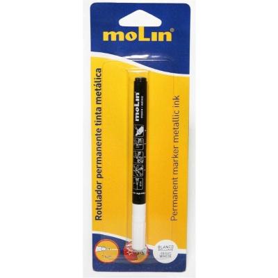 ROTULADOR PERMANENTE MOLIN RTM281-01W - TINTA METALICA - COLOR