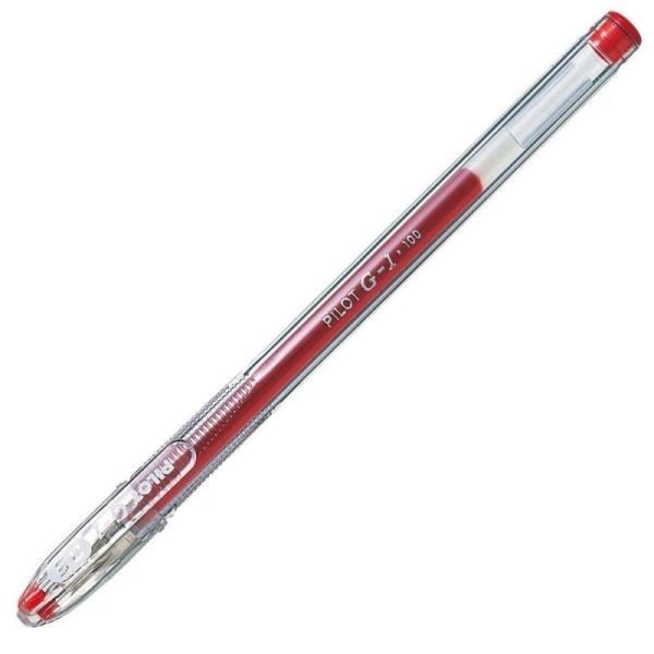 Bolígrafos de Tinta de Gel Pilot G-1/ 12 unidades/ Rojos