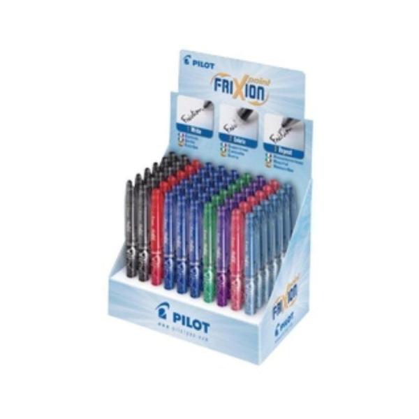 Expositor de Bolígrafos de Tinta de Gel Pilot Frixion BL-FRP5-60DPK-E/ 60 unidades/ Colores Surtidos