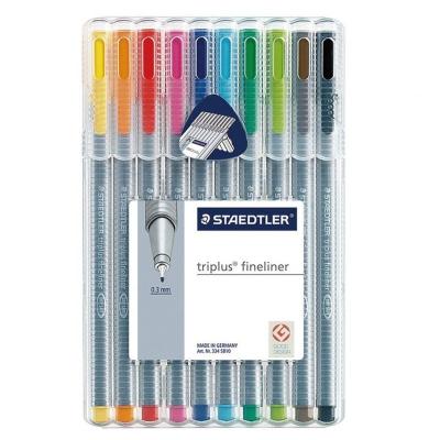 ROTULADOR PUNTA FINA 0.3MM - TRIPLUS FINELINER - 334 - CAJA DE