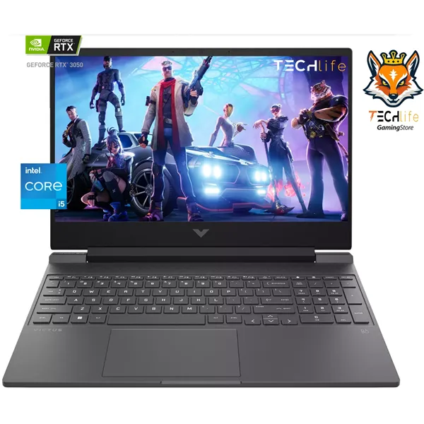 HP Victus Gaming 15-FA0052NS Intel Core i5-12450H 16GB 512GB SSD RTX3050 4GB 15.6" FreeDOS Negro mica