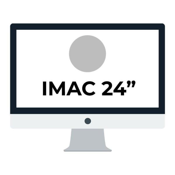 Apple iMac 24' Retina 4.5K/ Chip M1 CPU 8 Núcleos/ 8GB/ 256GB/ GPU 8 Núcleos/ Plata