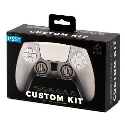 Funda Silicona FR-TEC Custom Kit Translucent para Mando PS5/