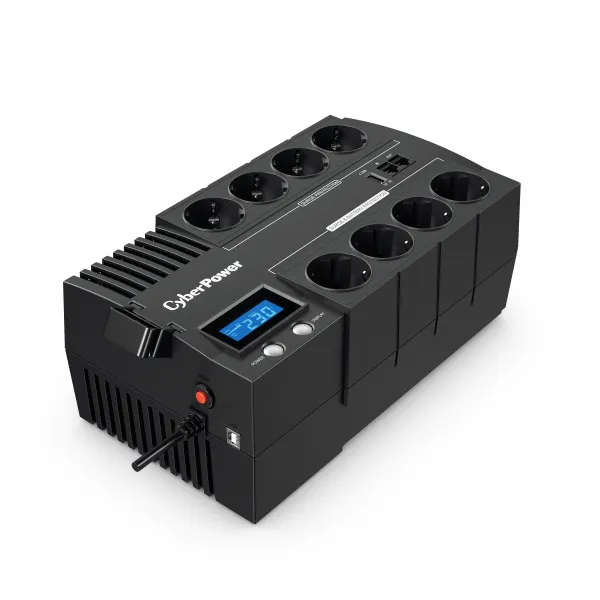 SAI Línea Interactiva Cyberpower BR1000ELCD/ 1000VA-600W/ 8 Salidas/ Formato Bloque