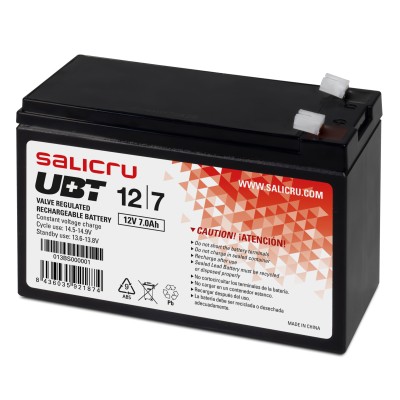 Batería Salicru UBT 12/7 V2 compatible con SAI Salicru según