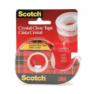 Cinta Adhesiva Transparente en Portarrollos 3M Scotch Crystal/