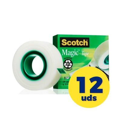 Caja de Cinta Adhesiva Transparente 3M Invisible Scotch Magic/