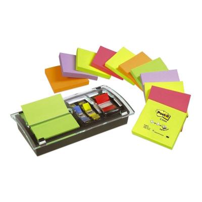 DISPENSADOR Z NOTES MILLENIUM + 12 BLOCS Z-NOTAS POST-IT NEON