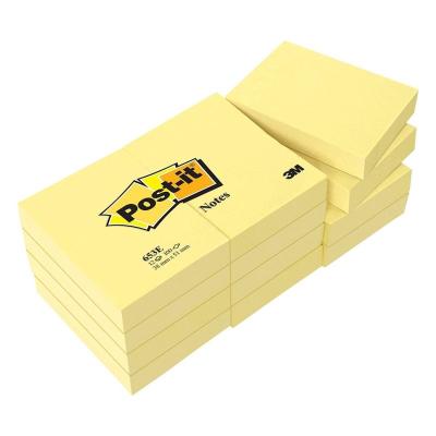 NOTAS ADHESIVAS 3M- PACK 12 UNIDADES -100 HOJAS POST-IT 38X51 MM