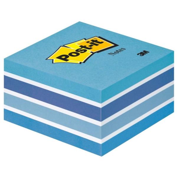 NOTAS ADHESIVAS POST-IT CUBO 76 X 76  MM. COLOR AZUL PASTEL,  450 HOJAS