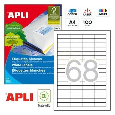 Etiquetas Adhesivas Apli 01282/ 48.5 x 16.9mm/ 100 Hojas