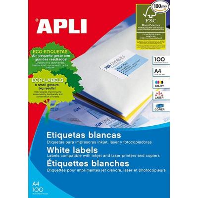 Etiquetas Adhesivas Apli 01286/ 52.5 x 29.7mm/ 100 Hojas