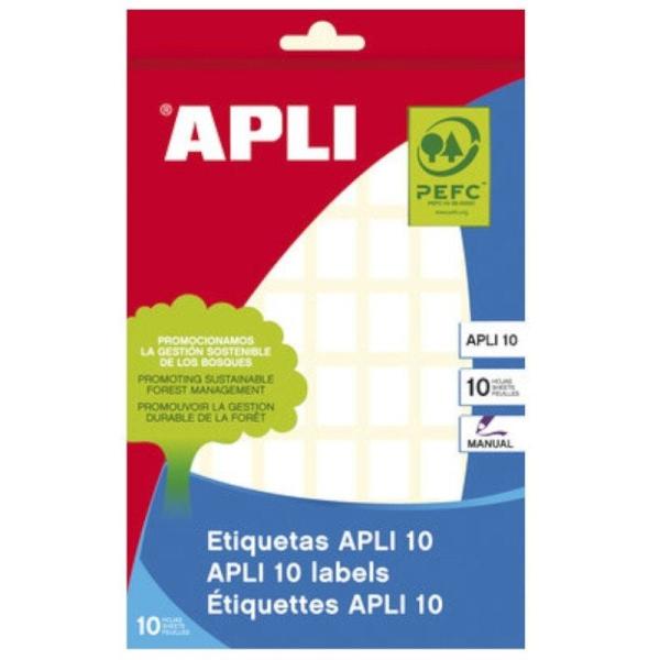 Etiquetas Adhesivas Apli 01640/ 19 x 27mm/ 10 Hojas