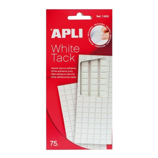 Masilla Adhesiva Apli White Tack/ 75g/ Blanca